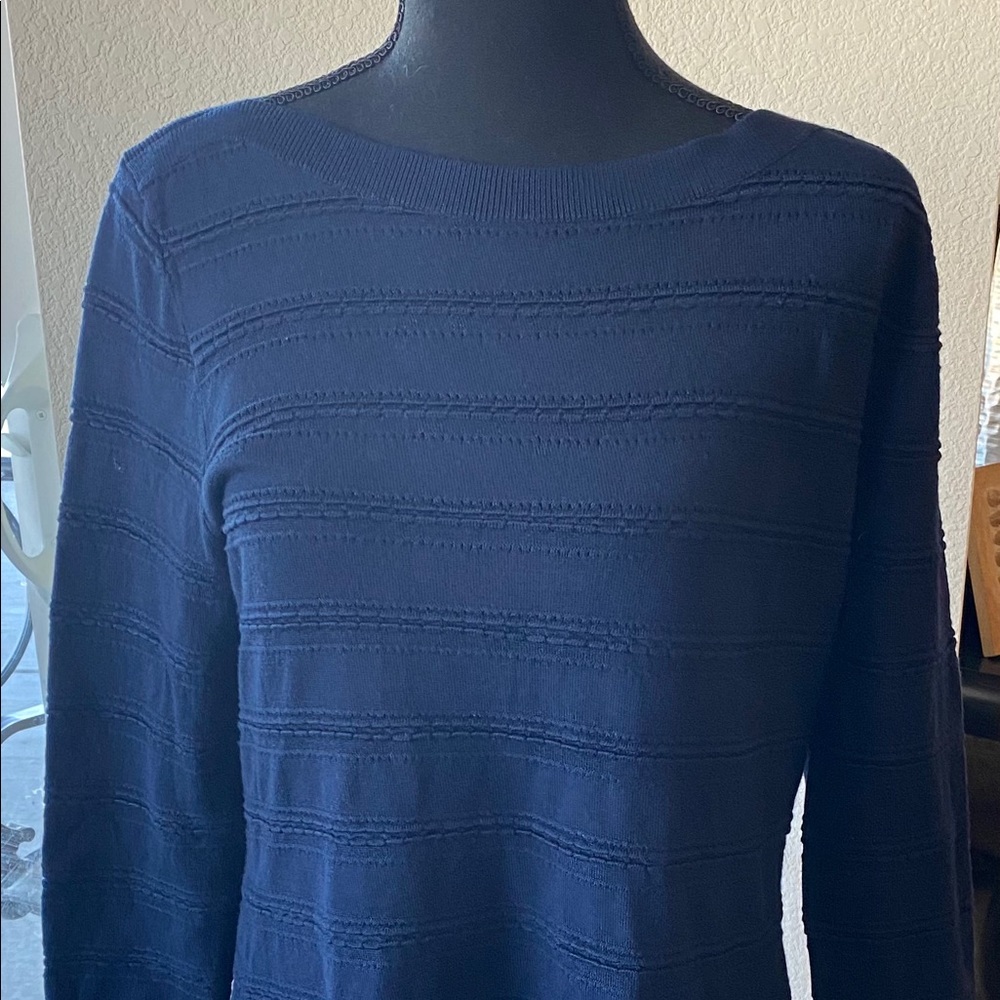 NWT Boatneck Navy Pullover